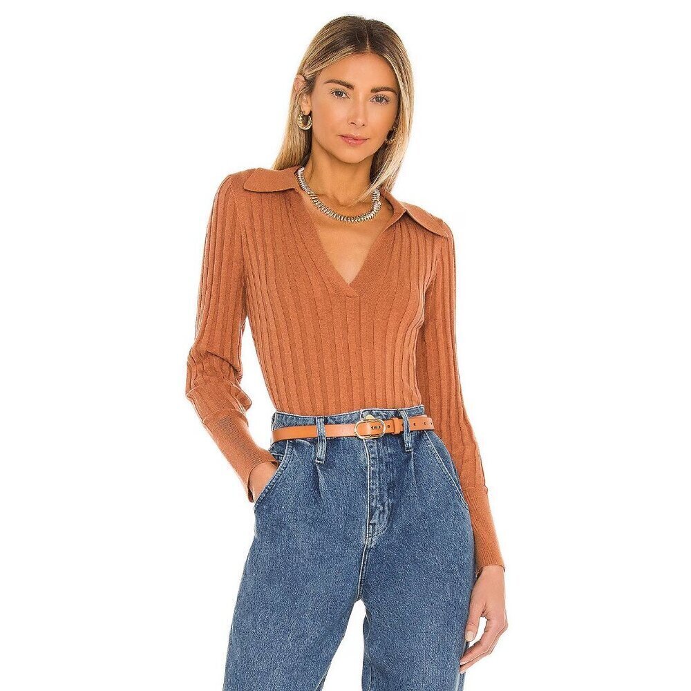 Nicholas Ivanna Sweater Size S Womens Desert Brown $245